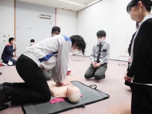 防災訓練の様子の写真