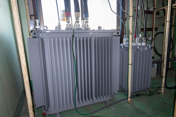 更新後の変圧器