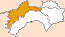 愛媛県地図の画像
