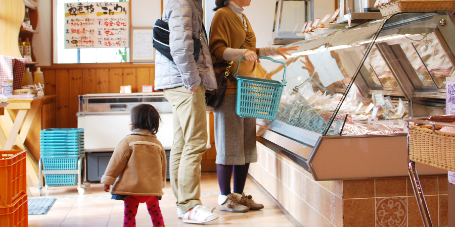 自然派ハム工房リーベ・フラウ店内