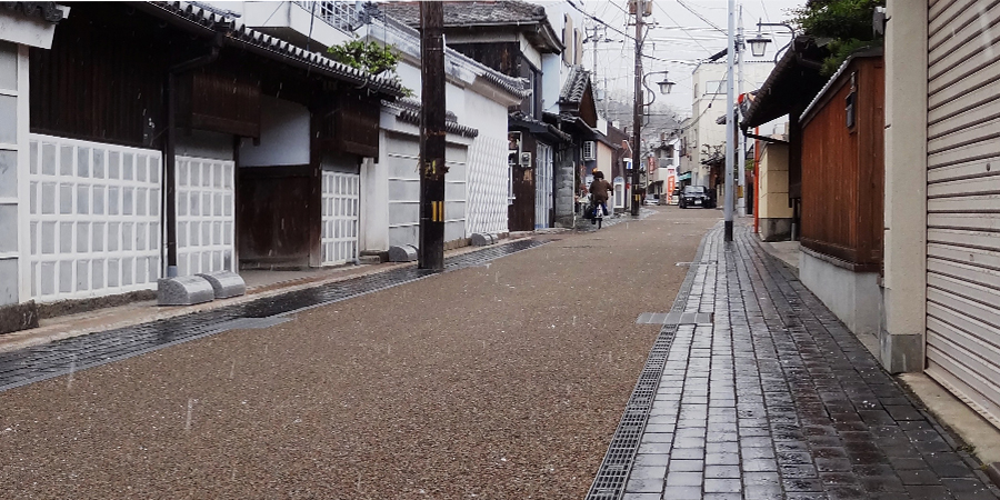香川県宇多津町の街並み