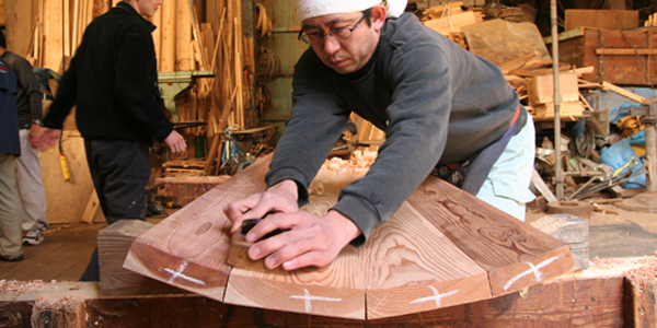 藤井製桶所での様子