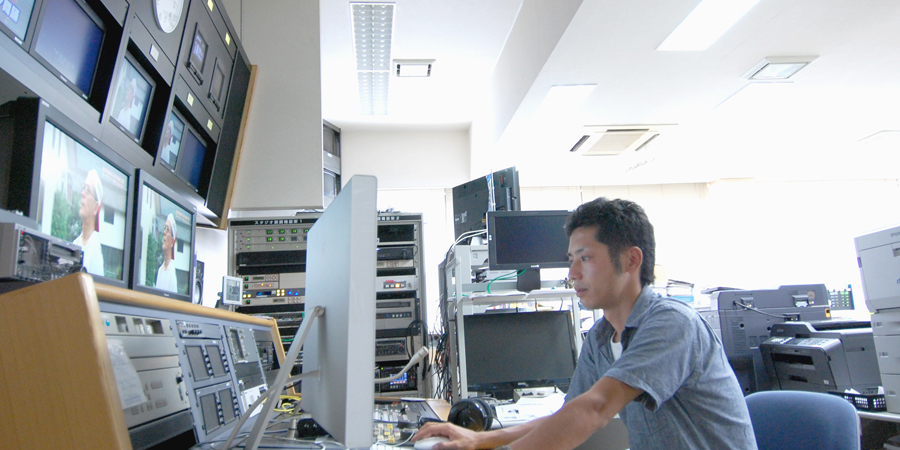 池田ケーブルネットワーク社内の様子