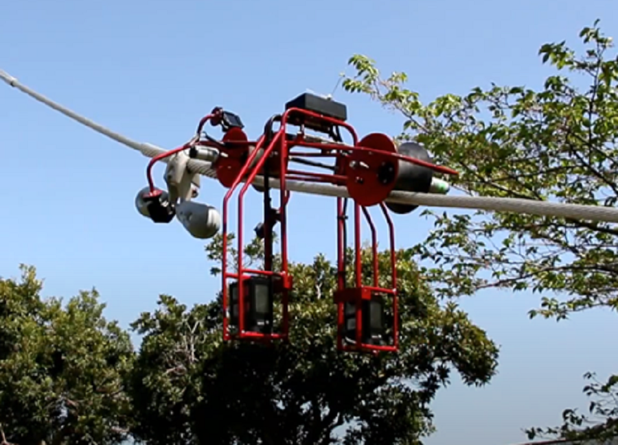送電線点検ロボット