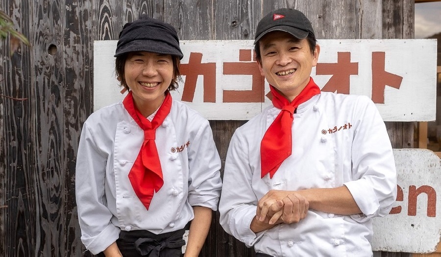 小清水緑さん 前成照さん カゴノオト